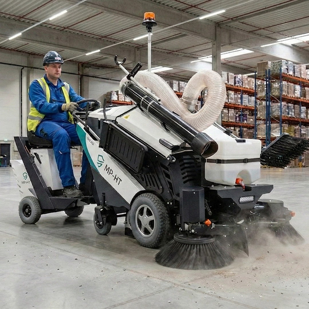 Spazzatrici Uomo a Bordo