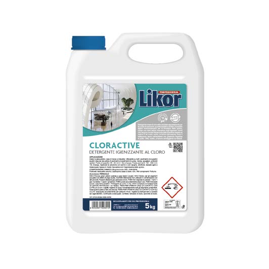 LIKOR CLORACTIVE  5 kg-Detergente Igienizzante al Cloro