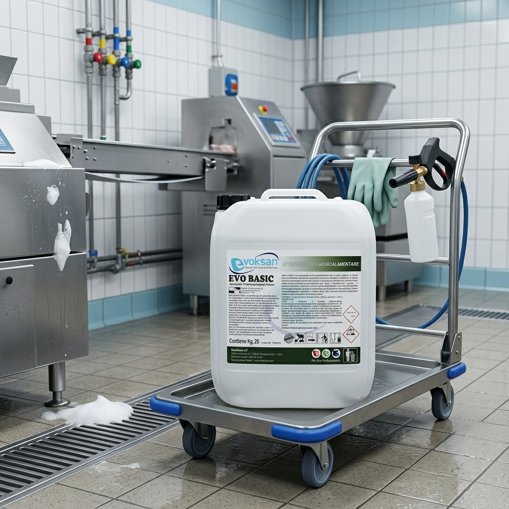 Evo Basic - Sgrassante schiumogeno ad alta alcalinità' - 25 Kg
