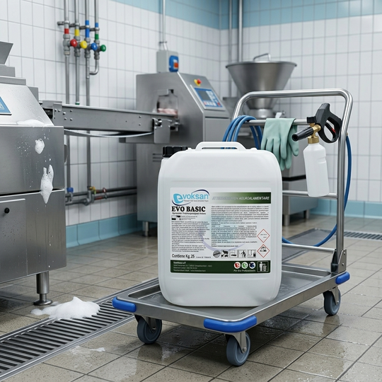 Evo Basic - Sgrassante schiumogeno ad alta alcalinità' - 25 Kg