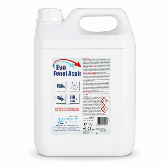 Evo Fenol Aspir - Disinfettante per aspiratori chiurgici - 5 Kg