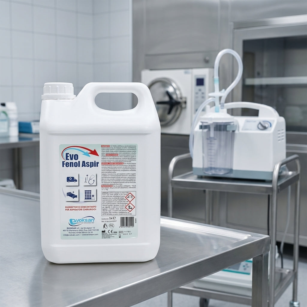 Evo Fenol Aspir - Disinfettante per aspiratori chiurgici - 5 Kg
