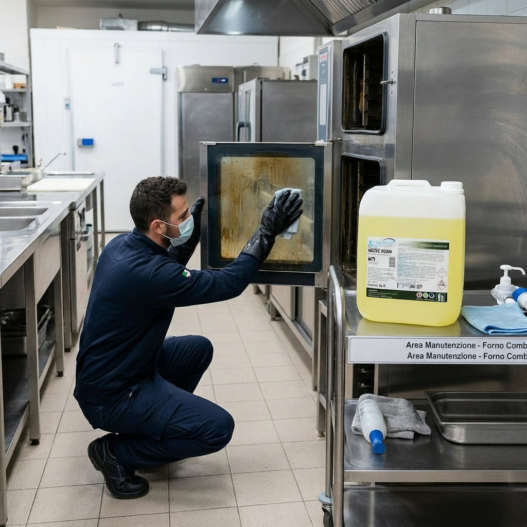 Evo Matic Forn - Sgrassante concentrato per forni autopulenti - 12 Kg