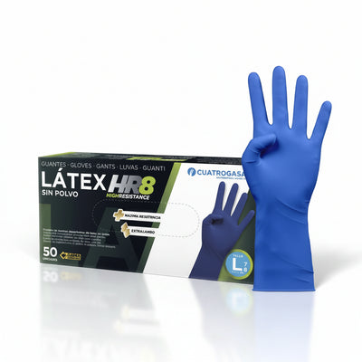 Guanti lattice blu HR8 - 13 gr - Taglia M