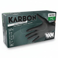 GUANTI NITRILE NERO 5gr "VAM “KARBON”"  - TAGLIA M