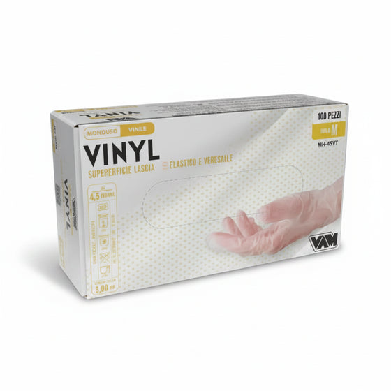 GUANTO VINYL 4,5gr 100 pz. "Vam Vinile" - TAGLIA M