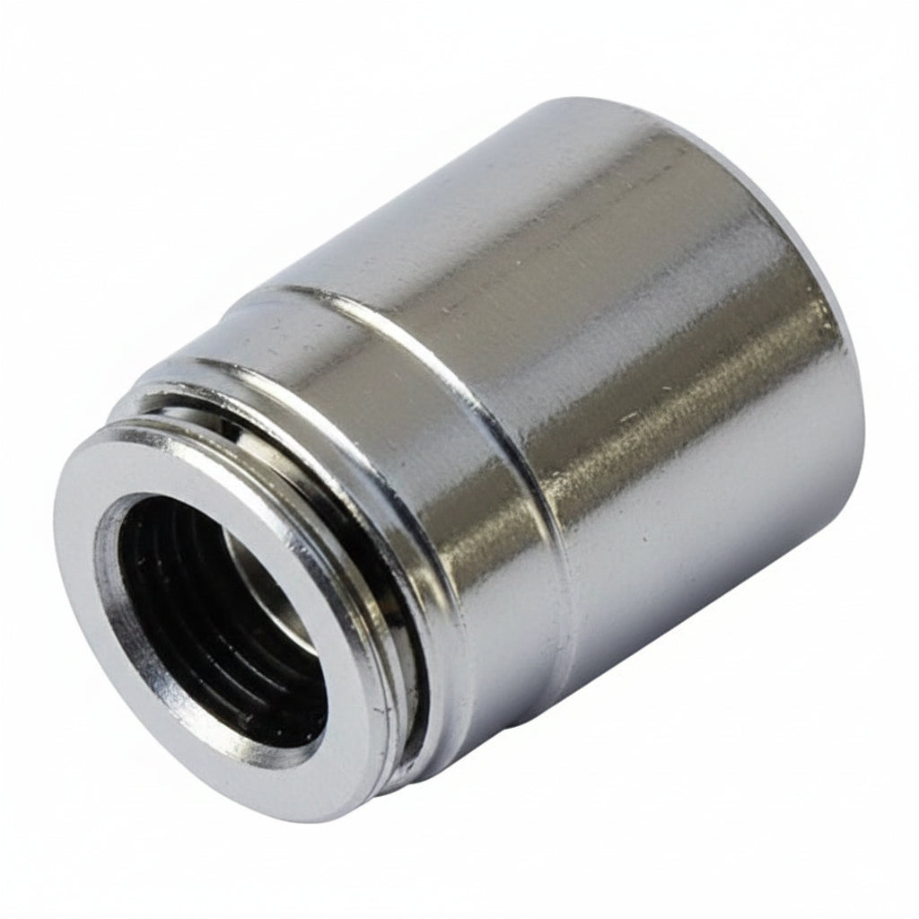 Tappo fine linea ottone nichelato ø9,6