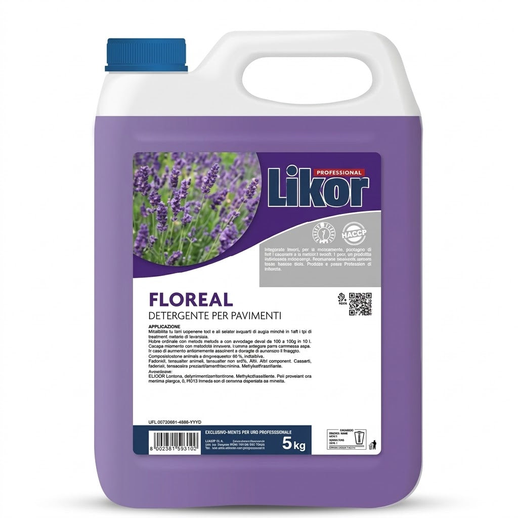 FLOREAL 5kg – Detergente brillante per pavimento