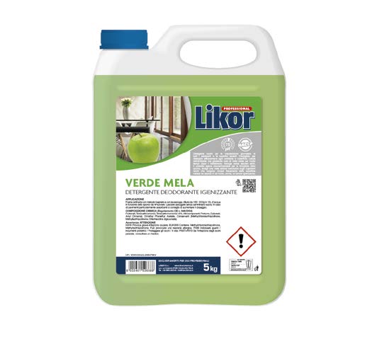 MELA VERDE 5 KG-Lavapavimenti deodorante con igienizzante