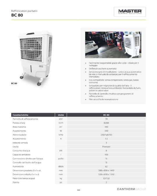 Raffrescatore Bio Cooler BC 80
