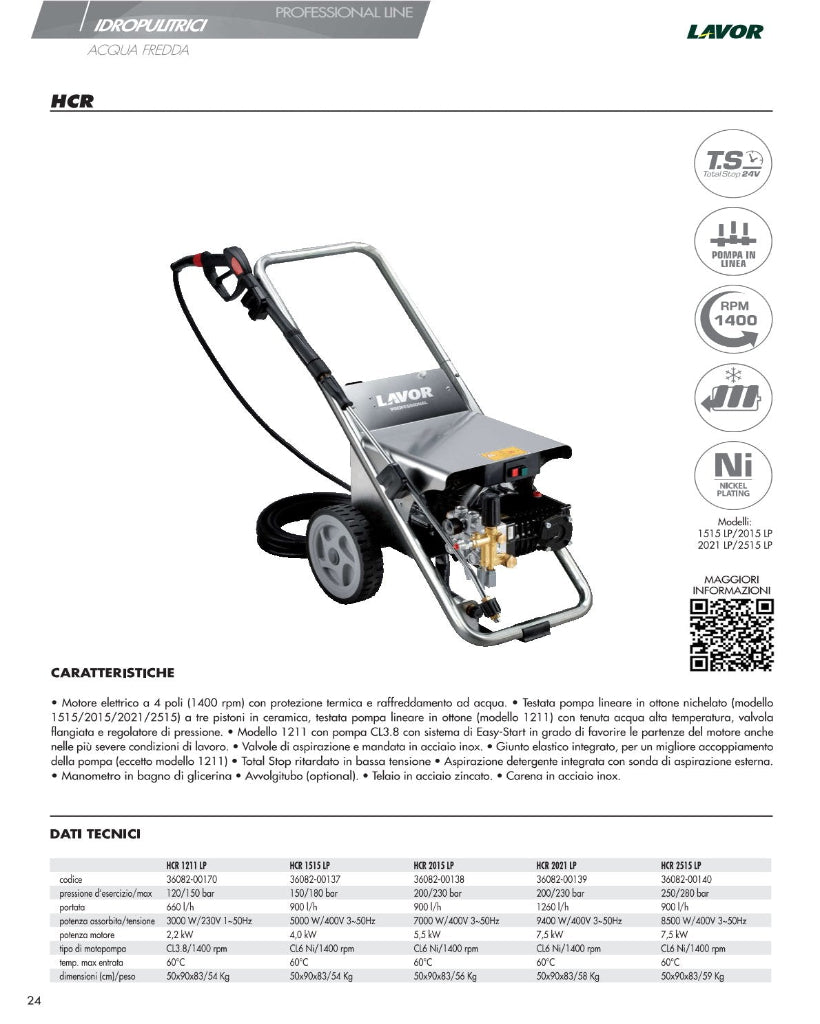 Idropulitrice Lavor HCR 2015 LP