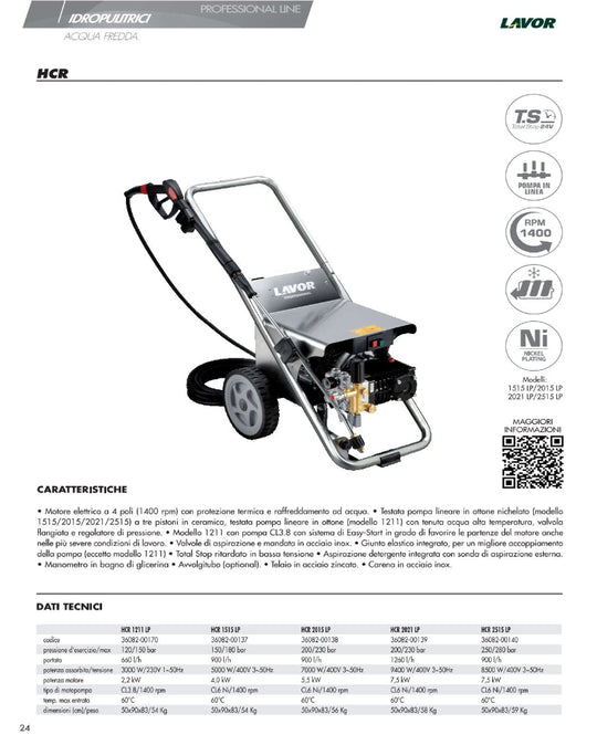 Idropulitrice Lavor HCR 2015 LP