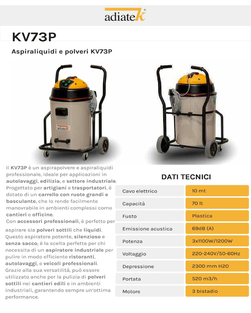 Aspiraliquidi Adiatek KV73P