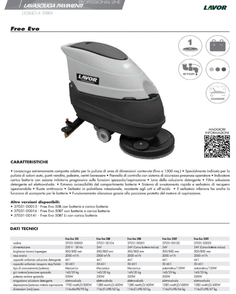 Lavasciuga Lavor FREE EVO 50