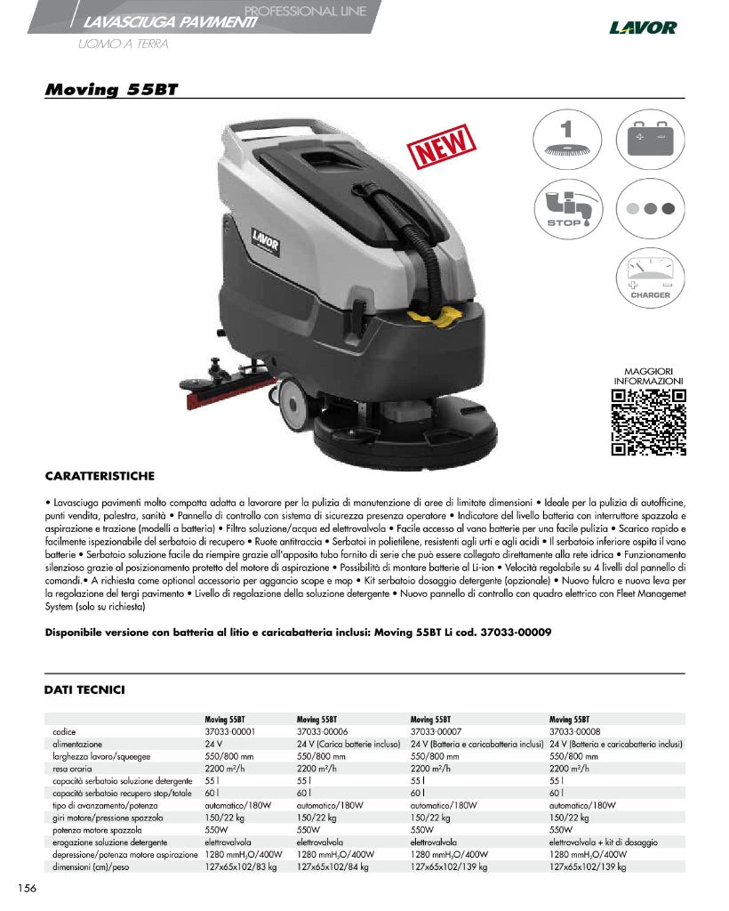 Lavasciuga Lavor Moving 55 BT