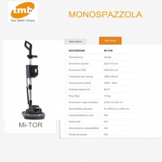 Monospazzola Orbitale TMB Mi-Tor