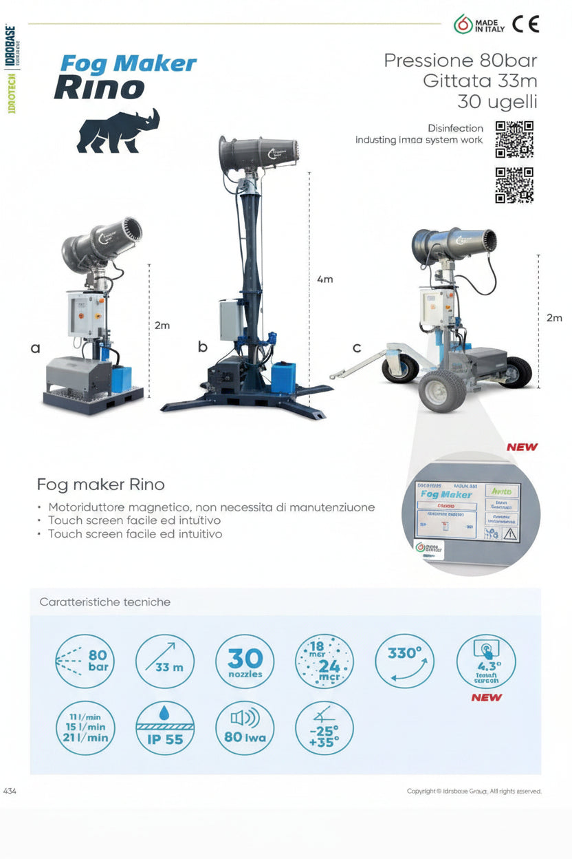 Idrobase Fog Maker Rino 11 Touch