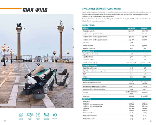 Spazzatrice MPHT Max Wind