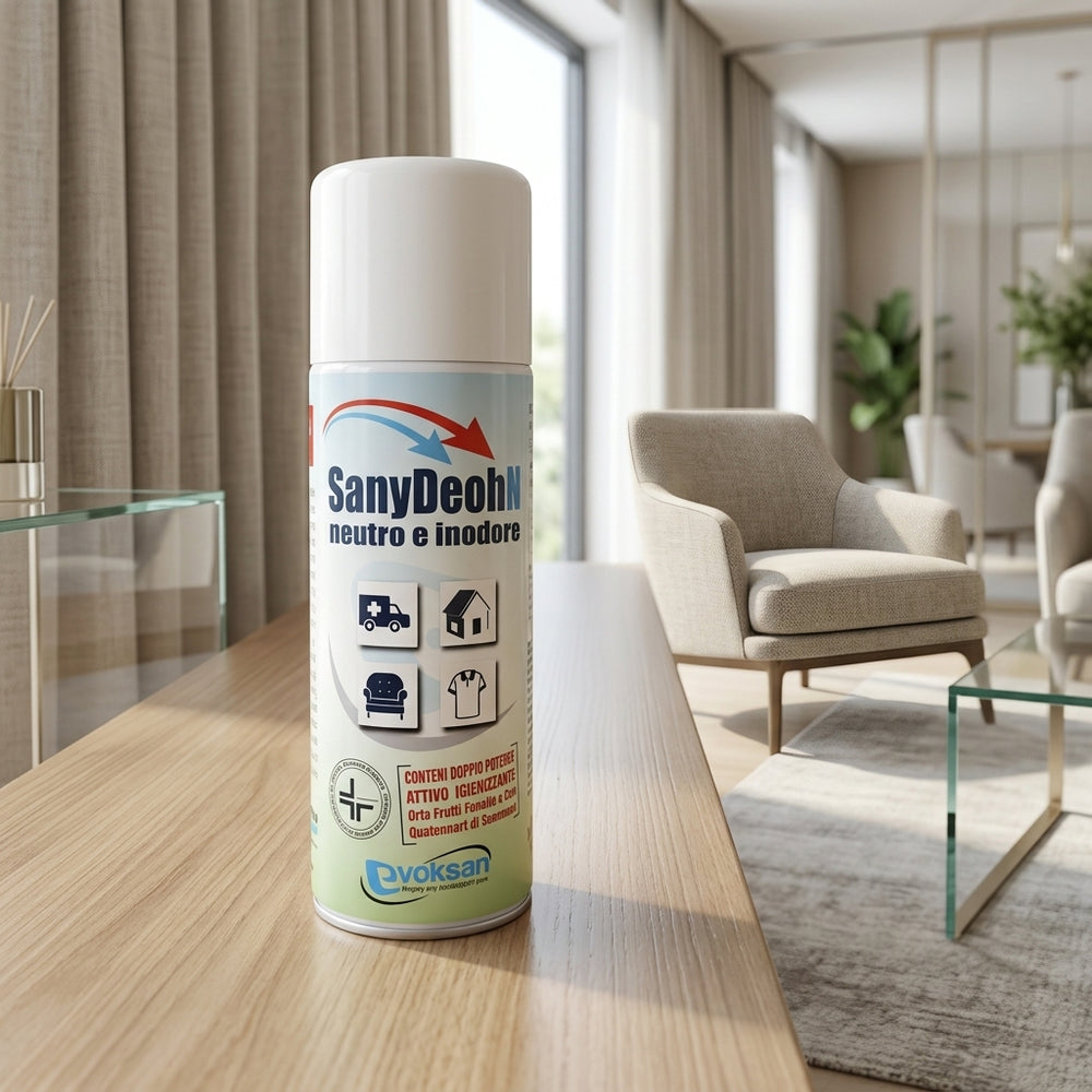 Sanydeoh Neutro - Spray inodore per il trattamento antimicrobico